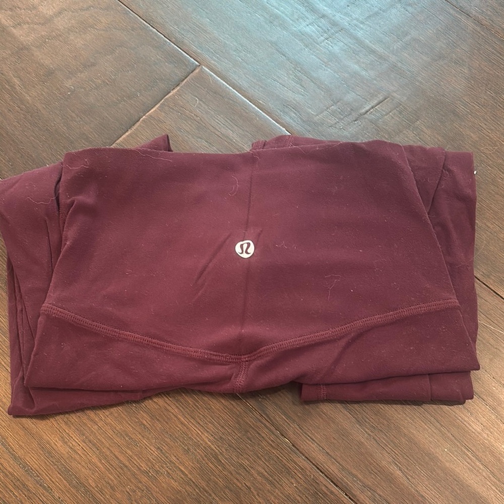 Lululemon Burgundy Leggings